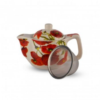 TETERA CERAM CON FLORES 350ML D4239