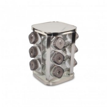 SET X12 ESPECIEROS CUADRADOS C/SOP GIRAT C5927