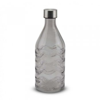 BOTELLA RED GRIS CON ONDAS CON TAP ACERO C5981