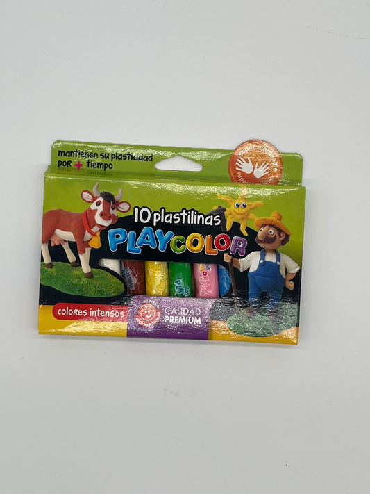 PLASTILINAS PLAYCOLOR X10