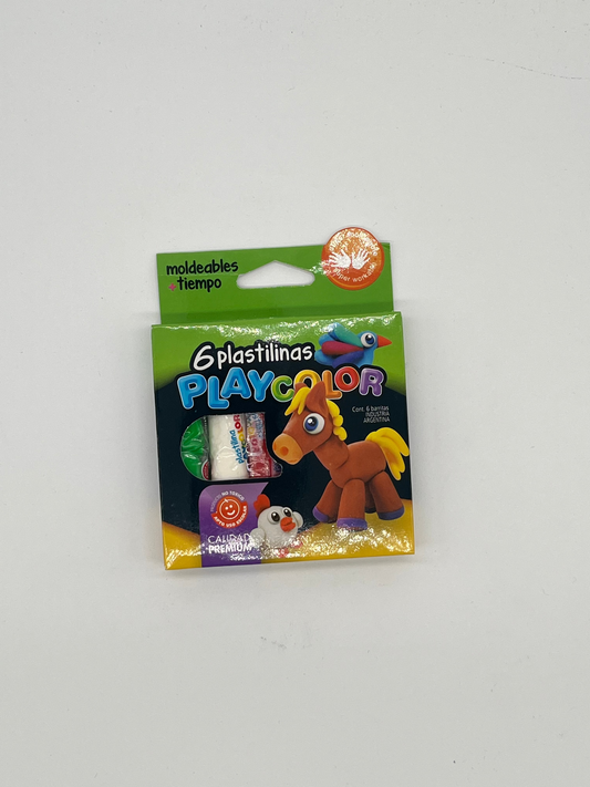 PLASTILINAS PLAYCOLOR X6