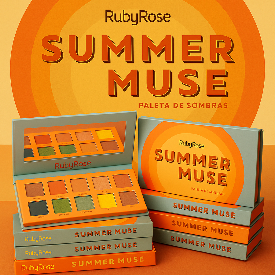 PALETA DE SOMBRAS SUMMER MUSE RUBYROSE HB-F537