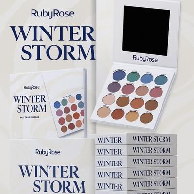 PALETA DE SOMBRAS WINTER STORM RUBYROSE HB-F540