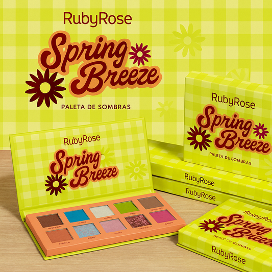PALETA DE SOMBRAS SPRING BREEZE RUBYROSE HB-F538