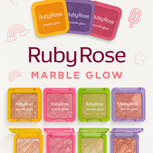 ILUMINADOR CREMOSO MARBLE GLOW RUBYROSE RR-F860