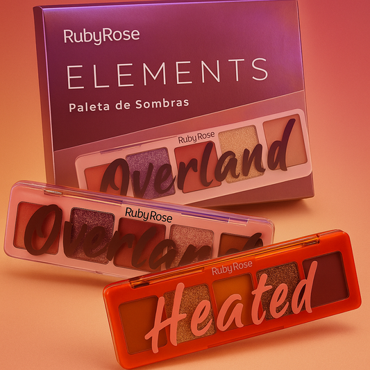 PALETA DE SOMBRAS ELEMENTS OVERLAND HEATED RUBYROSE HB-F533/HB-F534