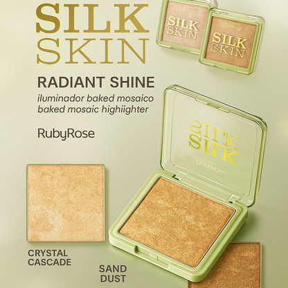 ILUMINADOR HIGHLIGHT SILK SKIN RADIANT SHINE RUBYROSE G2 HB-F1600