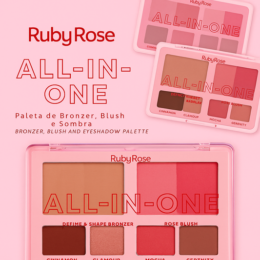 RUBY ROSE ALL-IN-ONE PALETA DE BRONZER HB-M1002