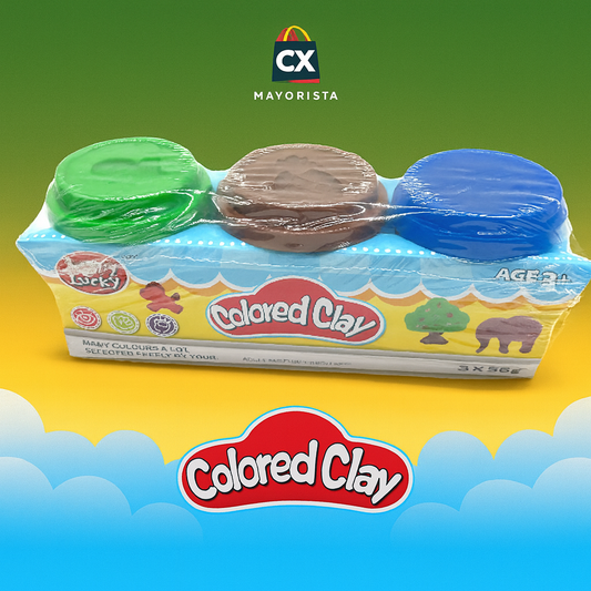 JUEGO DE MASA COLORED CLAY 24103