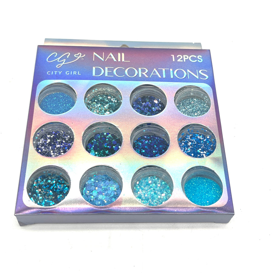NAIL DECORATION X12 CITY GIRL GOG-23605