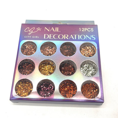 NAIL DECORATION X12 CITY GIRL GO-M232
