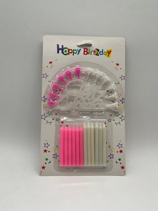 VELAS CON FELIZ COMPLEANOS JK228 SR183