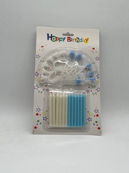 VELAS CON FELIZ COMPLEANOS JK228 SR183