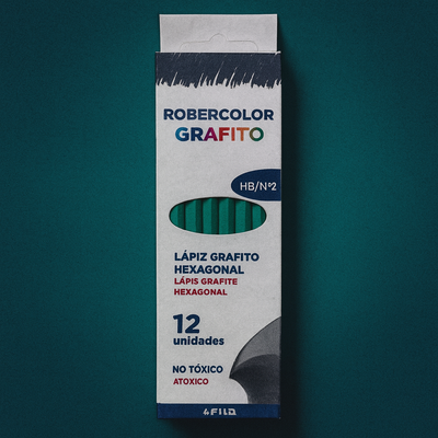 LAPIZ HB X12 ROBERCOLOR GRAFITO 112100SA