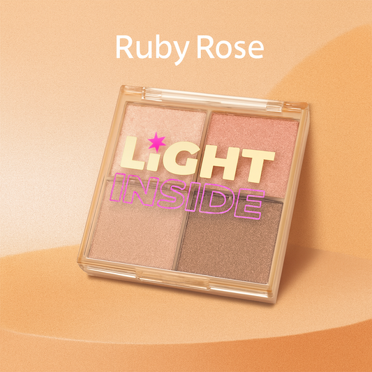 HIGHLIGHT ILUMINADOR GLOW TRIO RUBYROSE HB-7523