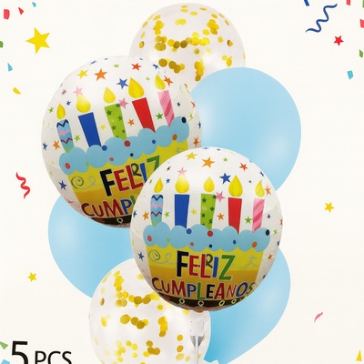 SET DE GLOBOS DE CUMPLEANOS 7P 1632-11