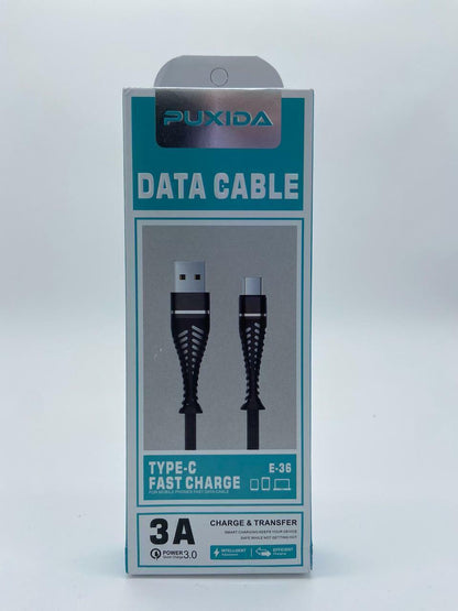 CABLE TYPE C USB PUXIDA E-36 3A
