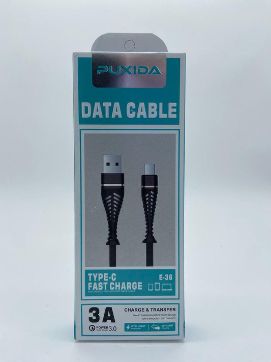 CABLE TYPE C USB PUXIDA E-36 3A