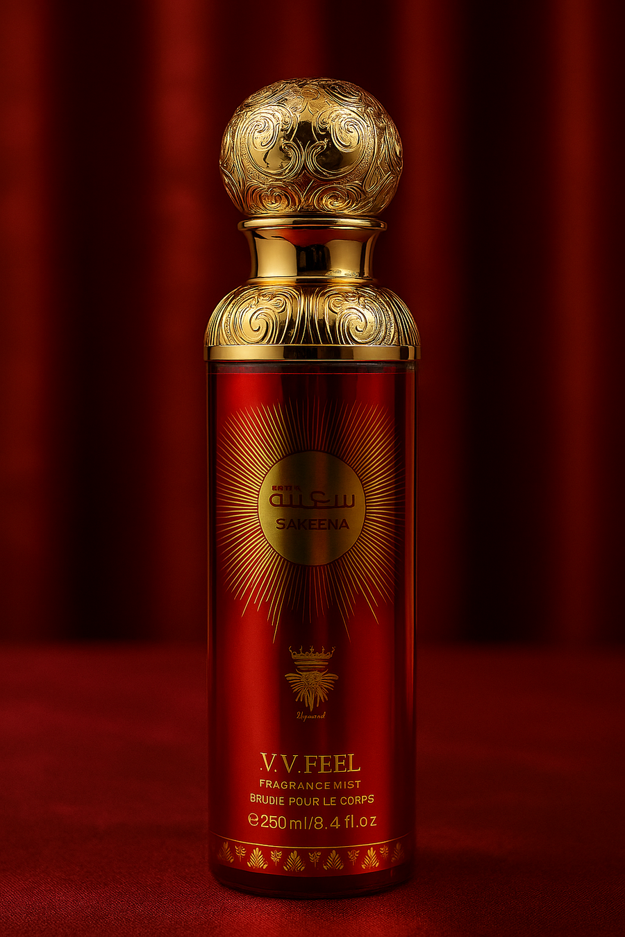 PERFUME ARABE SAKEENA V.VFEEL 250ML KC1105 BODY SPLASH