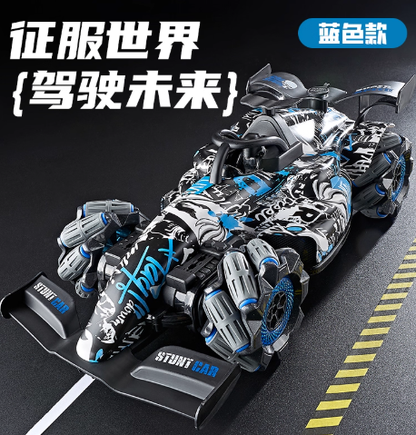 SPRAY STUNT CAR CON CONTROL AZUL 24152JS