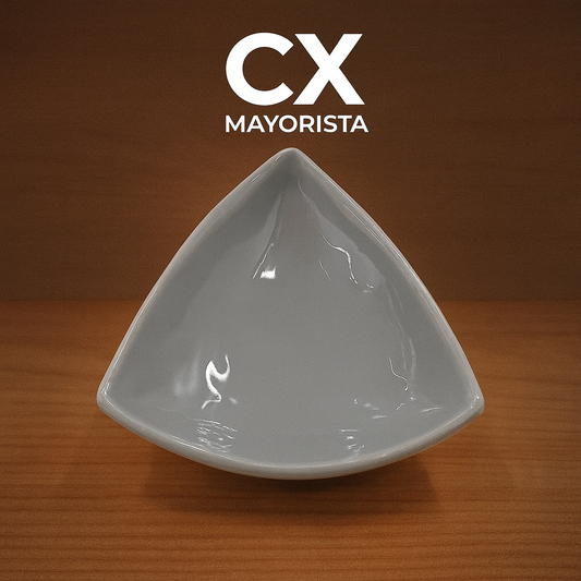BOWL TRIANGULO GRIS 10.2X10.2X3.6CM 139-19059
