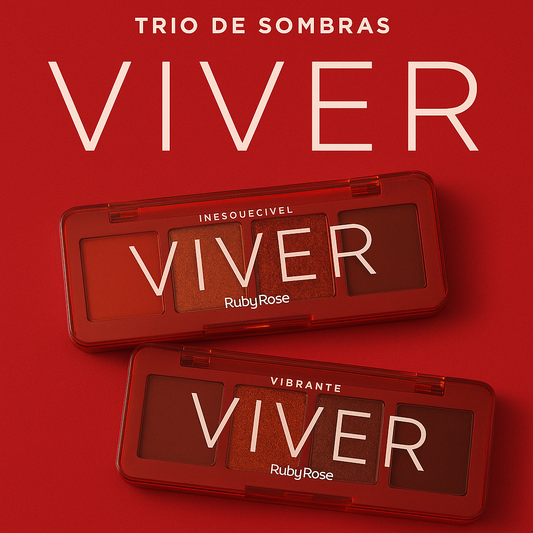 TRIO DE SOMBRAS VIVER VIBRANTE RUBYROSE G1 HB-F528