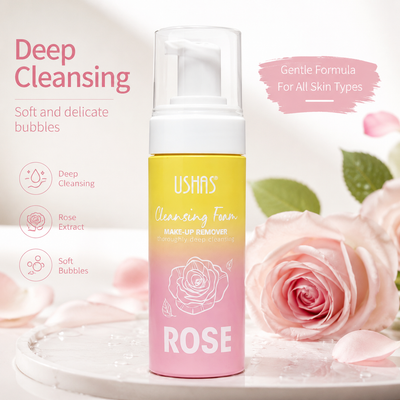 OFERTA DESMAQUILLANTE EN ESPUMA USHAS CLEANSING FOAM ROSE HA262