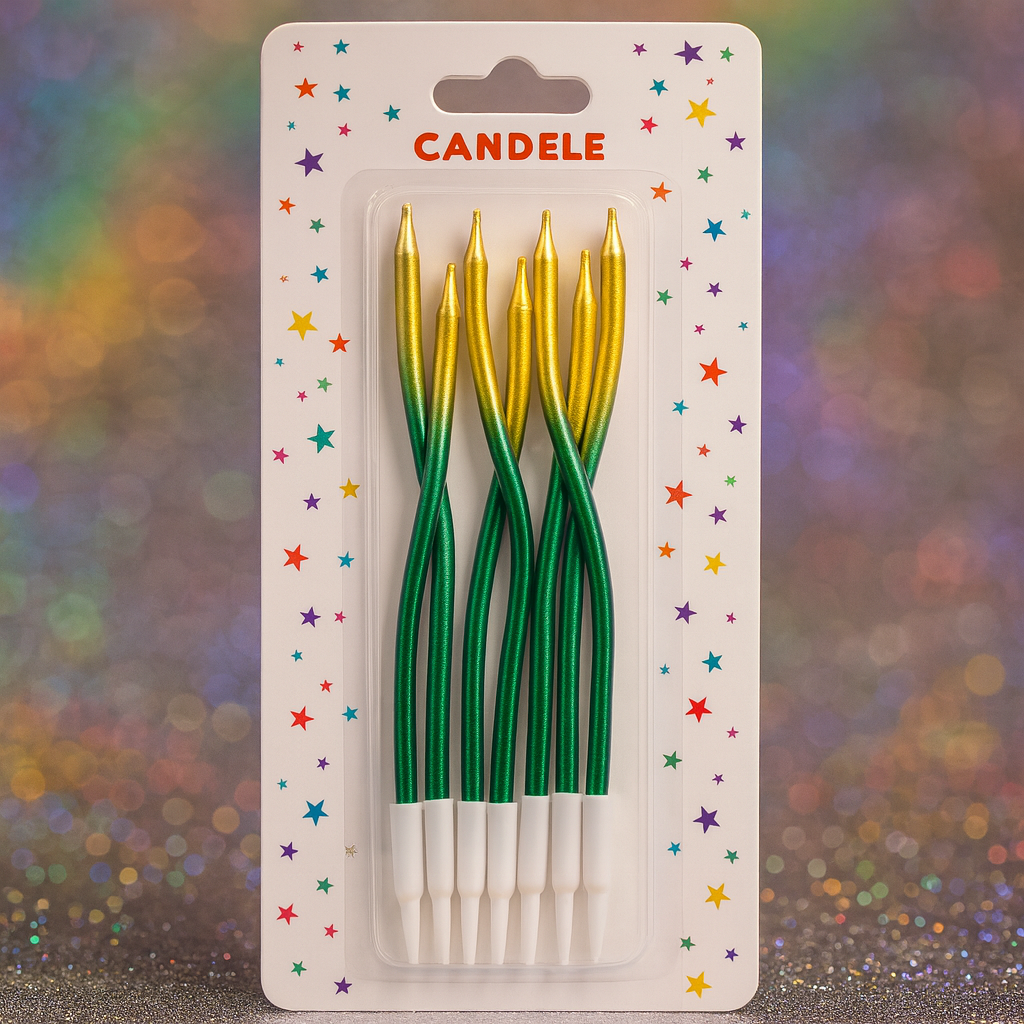 VELAS DE CUMPLE.CON DISENO CURVO JK573/JK414