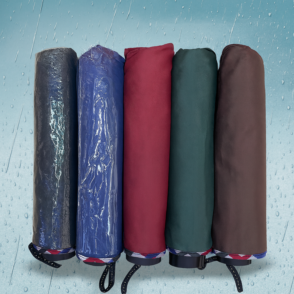 PARAGUAS CON BORDE DE VINILO NEGRO 3010