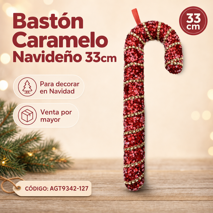 BASTON CARAMELO BRILLOSO AGT9342-127