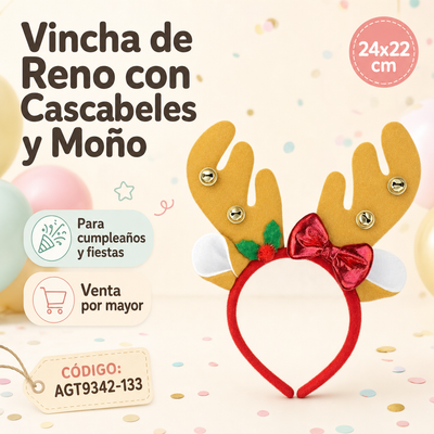 VINCHA CIERVO CON MOÑO AGT9342-133