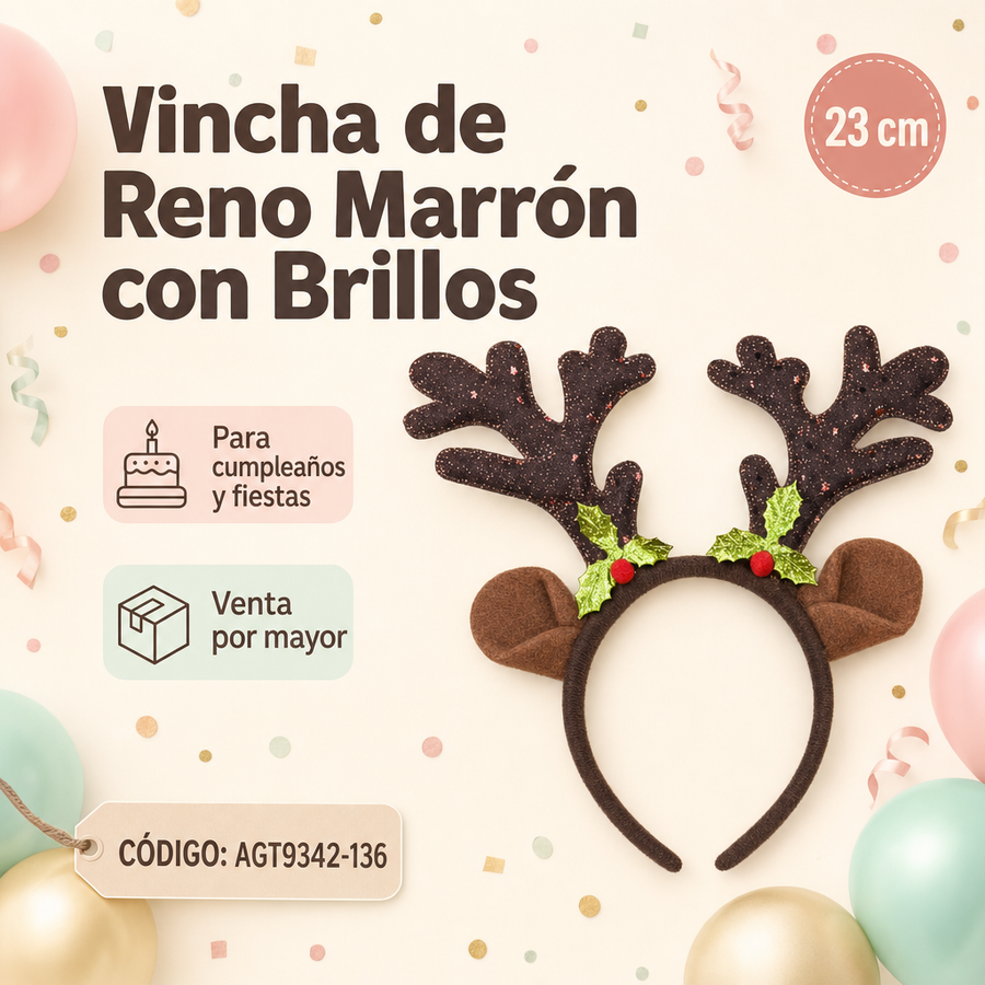 VINCHA CIERVO MARRON AGT9342-136