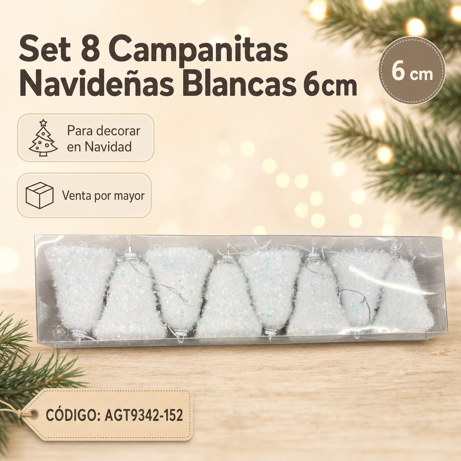 CAMPANAS DECORACION X8 AGT9342-152