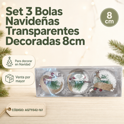 ESFERAS DE CRISTAL X3 AGT9342-161