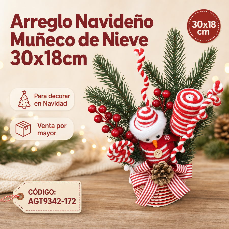 MACETA NAVIDEÑA AGT9342-172