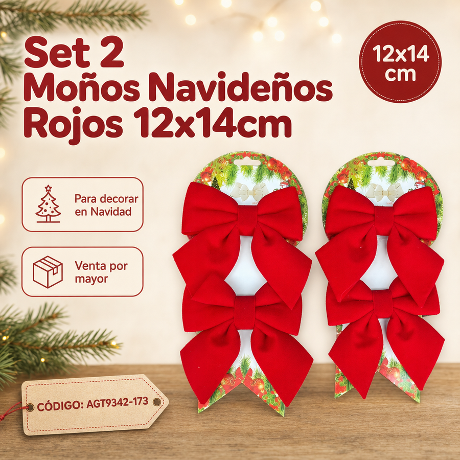 MOÑO ROJO X2 AGT9342-173