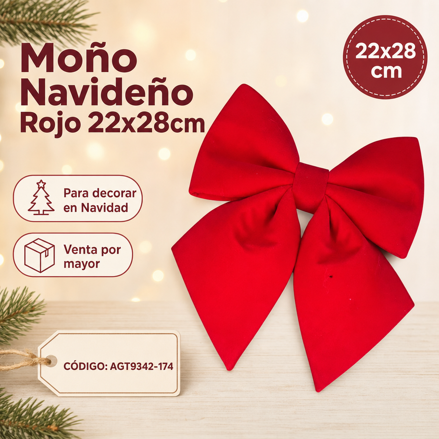 MOÑO ROJO GRANDE AGT9342-174