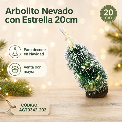 ARBOL DE NAVIDAD C/LUCES AGT9342-202