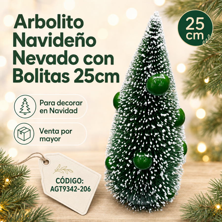 ARBOL DE NAVIDAD PINO C/LUNAR VERDE AGT9342-206