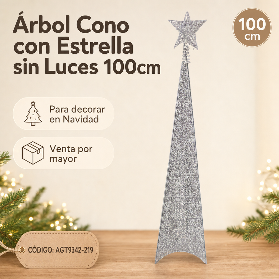 ARBOL NAVIDEÑO ALAMBRADO 100CM AGT9342-219