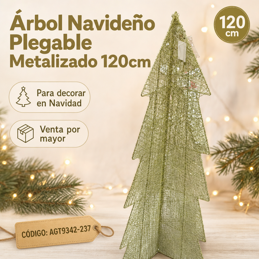 ARBOL NAVIDEÑO ALAMBRADO GRANDE AGT9342-237