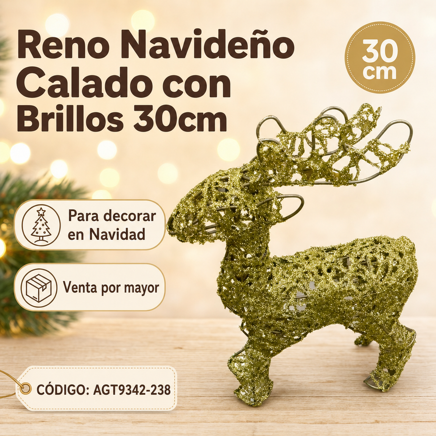 ESTATUA NAVIDEÑA RENO CHICO AGT9342-238