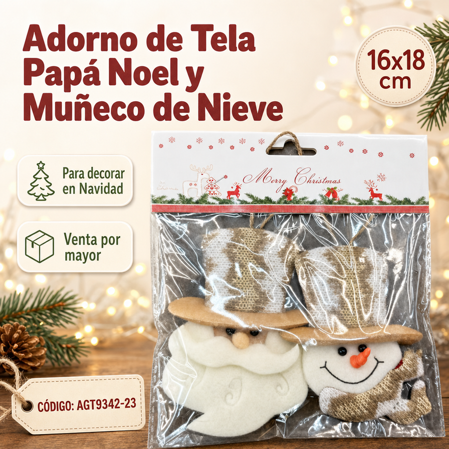 PAPANOEL DECO NAVIDAD AGT9342-23