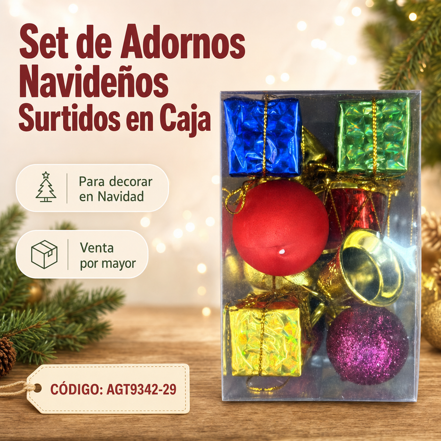 CAJA DECO NAVIDAD AGT9342-29