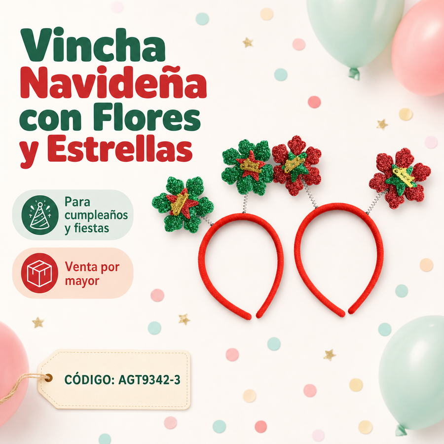 VINCHA ARBOL NAVIDEÑO AGT9342-3