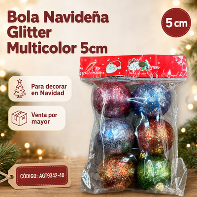 PELOTA NAVIDAD X6 AGT9342-40