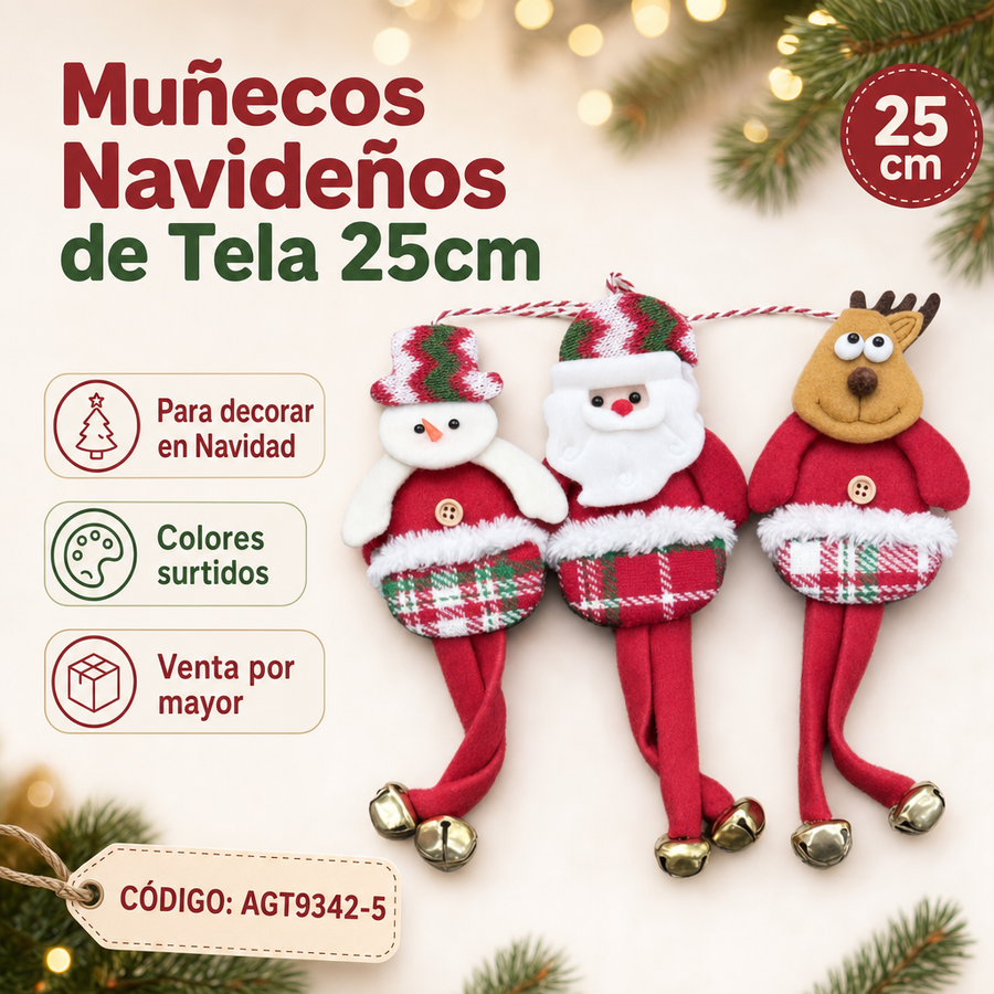 PAPANOEL DECO NAVIDAD AGT9342-5