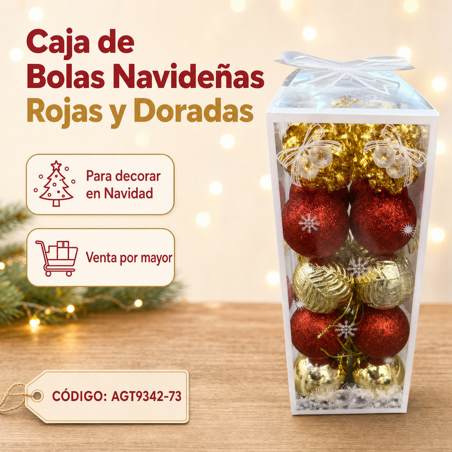 PELOTAS NAVIDAD X20 AGT9342-73