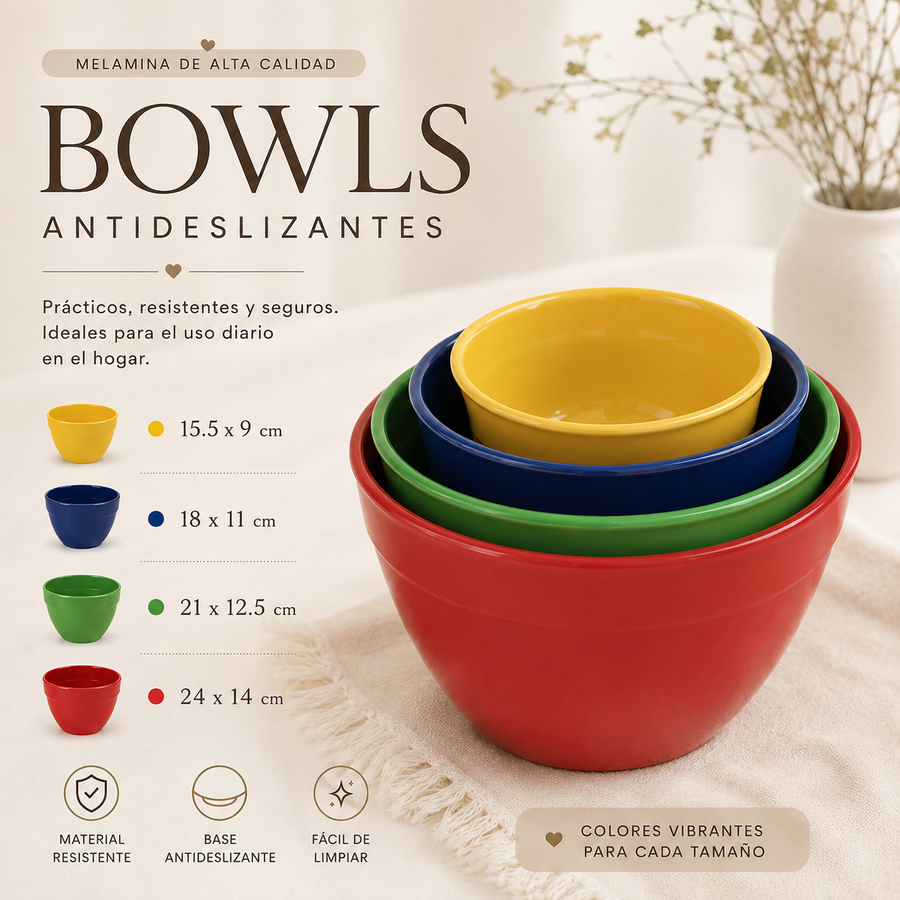 100%MELAMINA BOWL APIL. ANTIDESL.