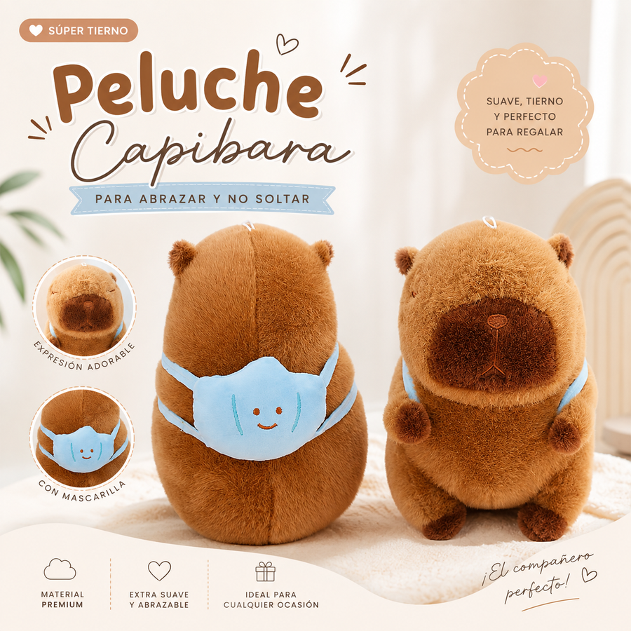 PELUCHE CAPYBARA 40CM 1389-3